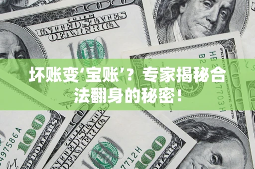 北京坏账变‘宝账’？专家揭秘合法翻身的秘密！