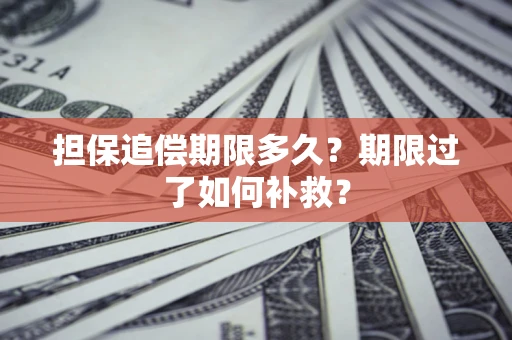 北京担保追偿期限多久？期限过了如何补救？