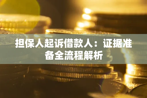 北京担保人起诉借款人：证据准备全流程解析