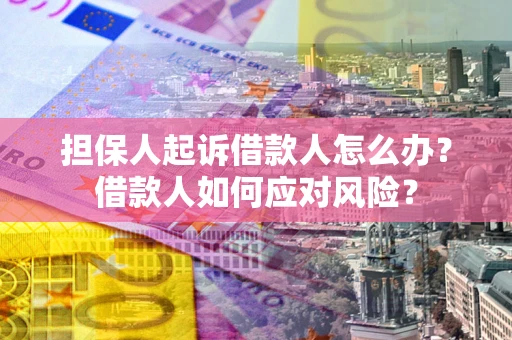 北京担保人起诉借款人怎么办？借款人如何应对风险？