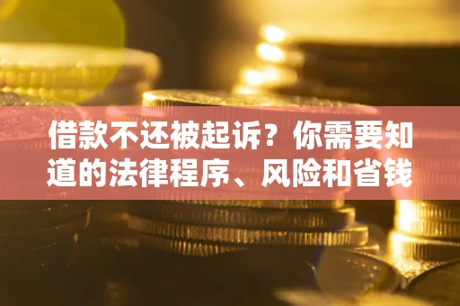 北京借款不还被起诉？你需要知道的法律程序、风险和省钱技巧