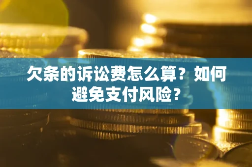 北京欠条的诉讼费怎么算？如何避免支付风险？